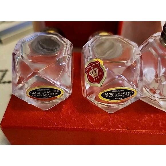 4 Ebeling & Reuss Royal Crown Hand Crafted Lead Crystal Salt & Pepper Shaker - Picture 2 of 9